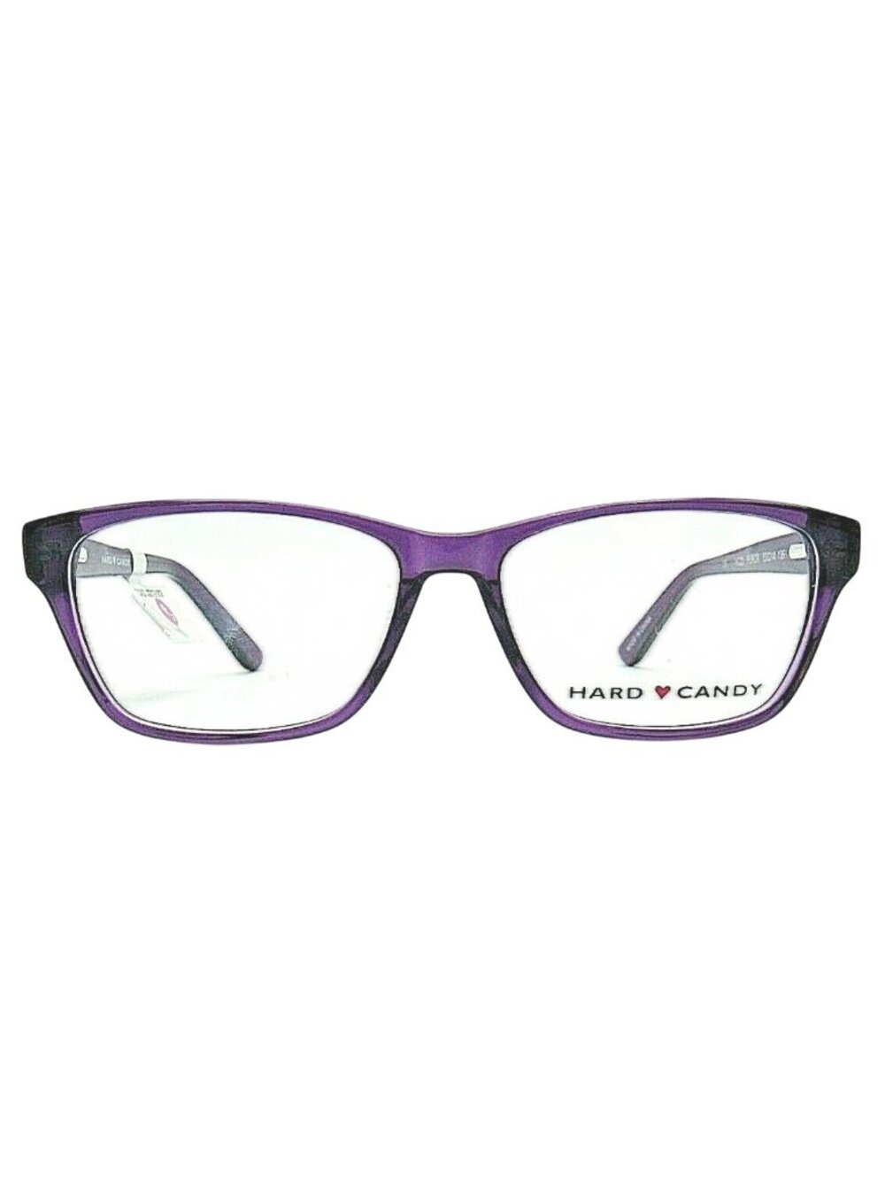 Hard Candy Womens Purple Eyeglass Frame HC25 53-14-135 Acetate